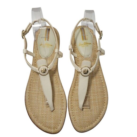 Sam Edelman Sandals Womens Size 8 M Gigi Signet Ankle Strap Modern Ivory NWOB - Picture 2 of 15